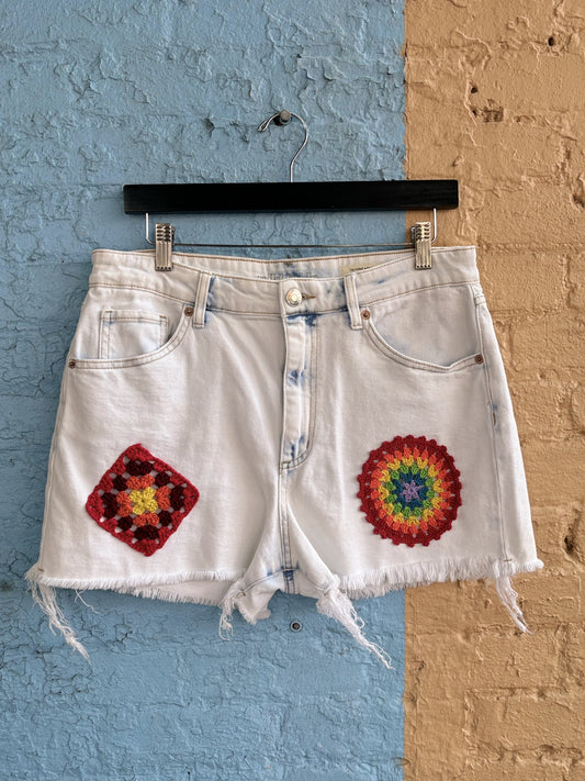 Upcycled Denim Shorts #10