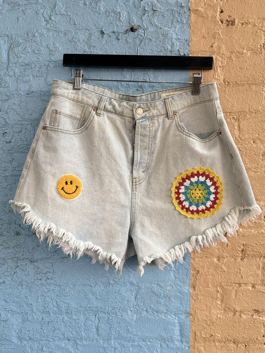 Upcycled Denim Shorts #12