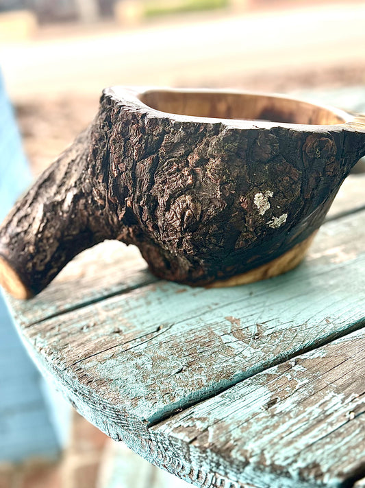 Handmade Black Walnut Wood Bowl