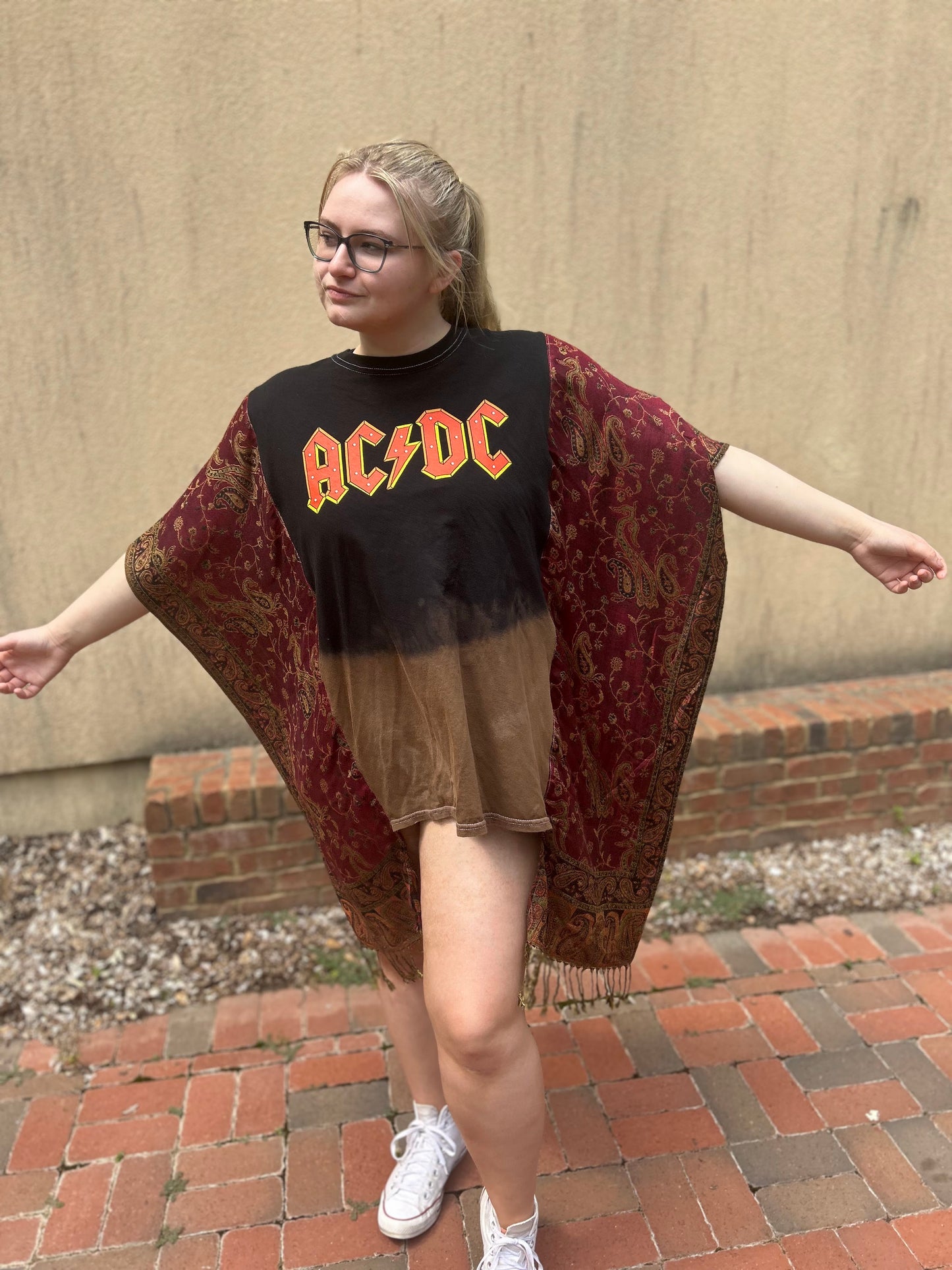 AC/DC Pashmina Poncho