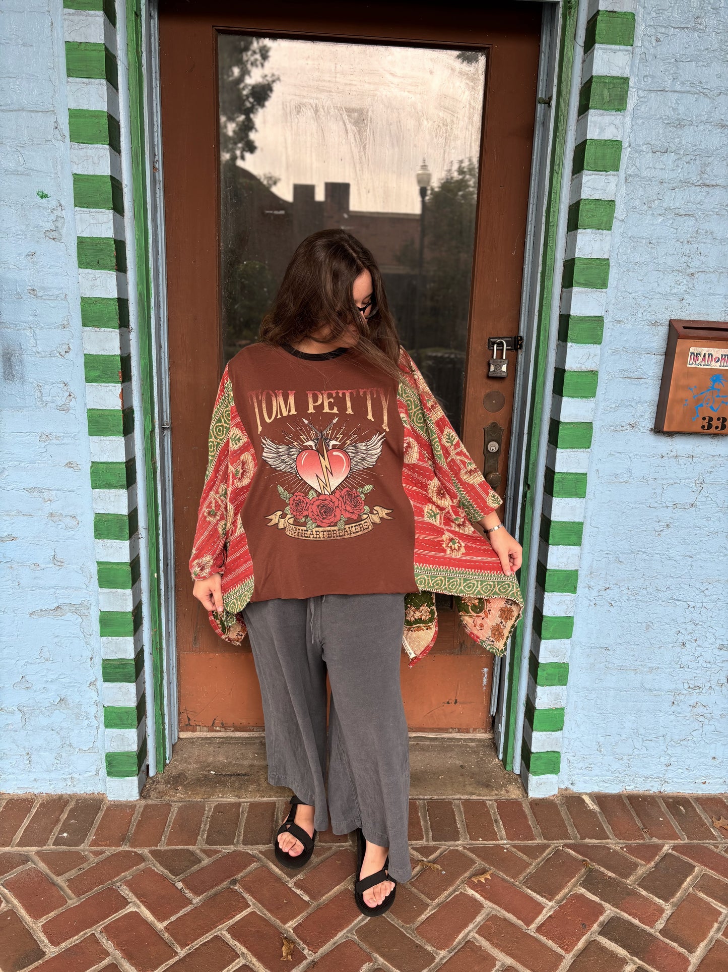 Tom Petty Kantha Poncho