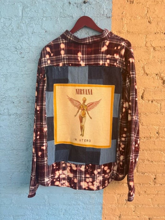 Nirvana In Utero Bleached Flannel