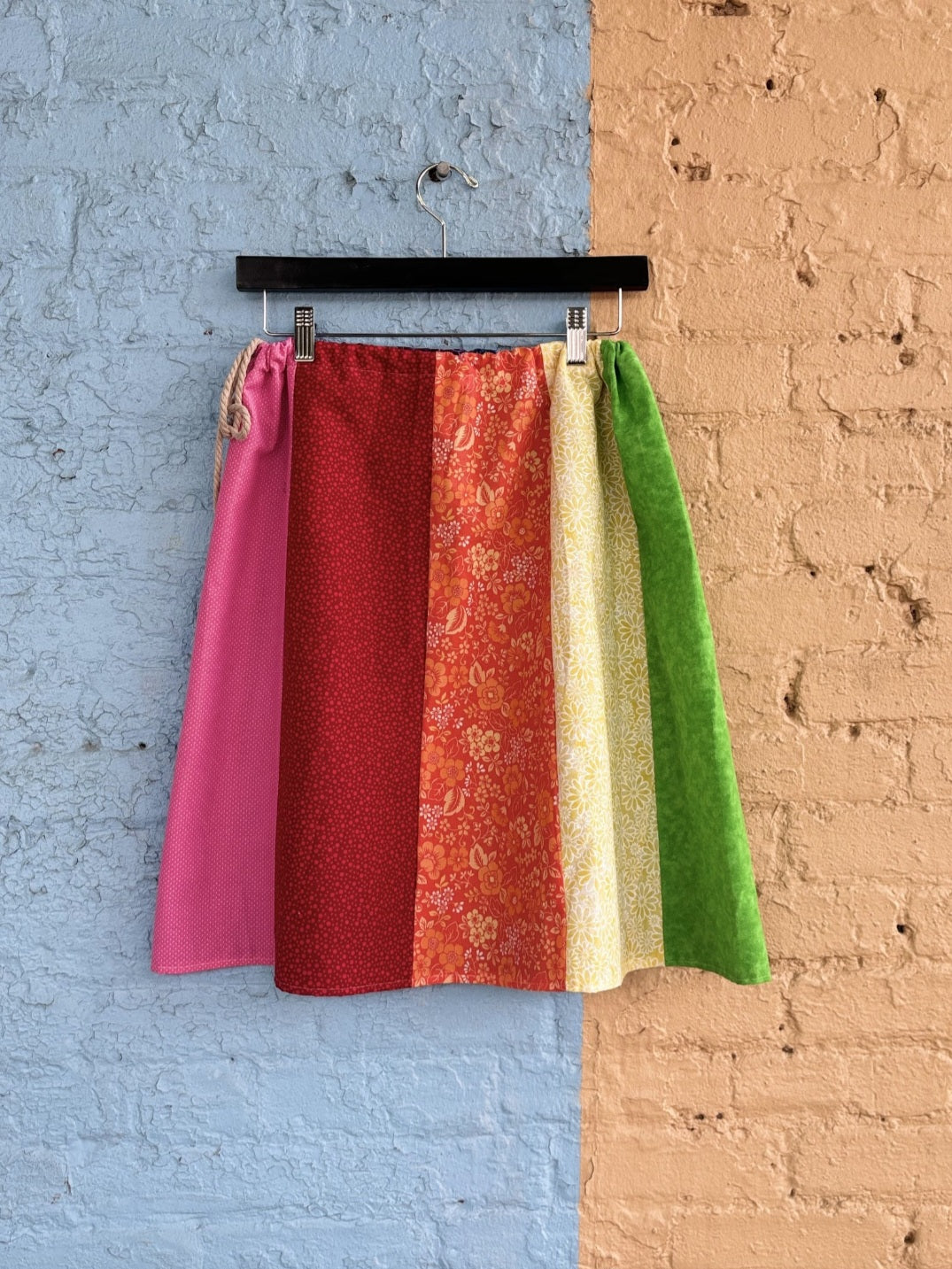 Rainbow Patchwork Skirt