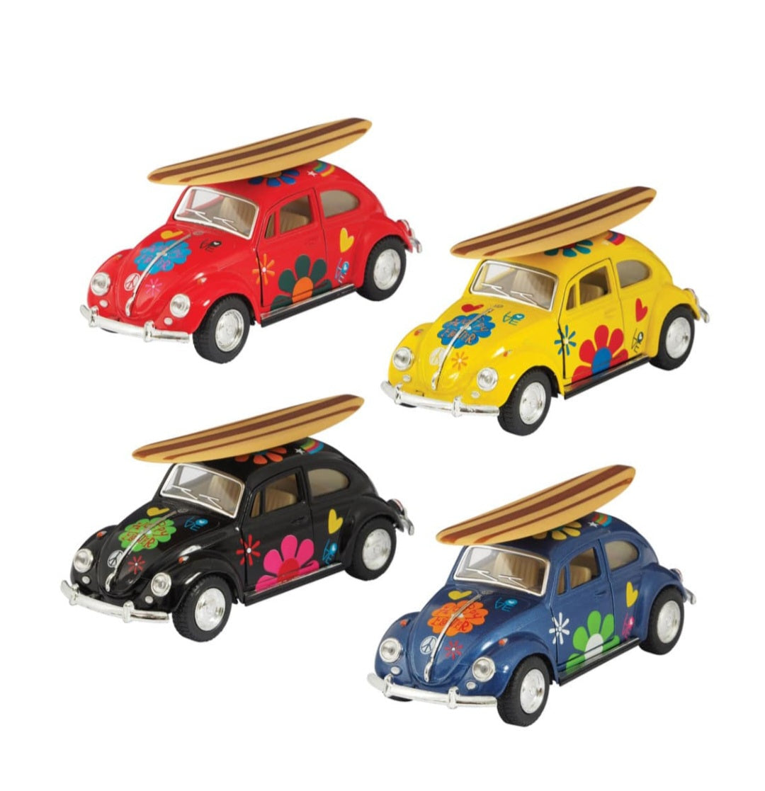 Diecast 1967 Beetle with Surfboard