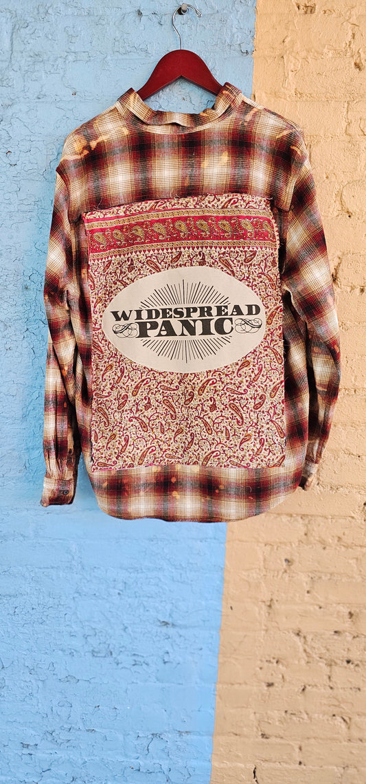 Widespread Panic Bleached Flannel size XL