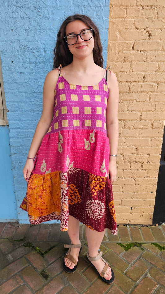 Kantha Meadow Dress #1449