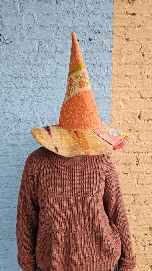 Handmade Kantha Witch Hat