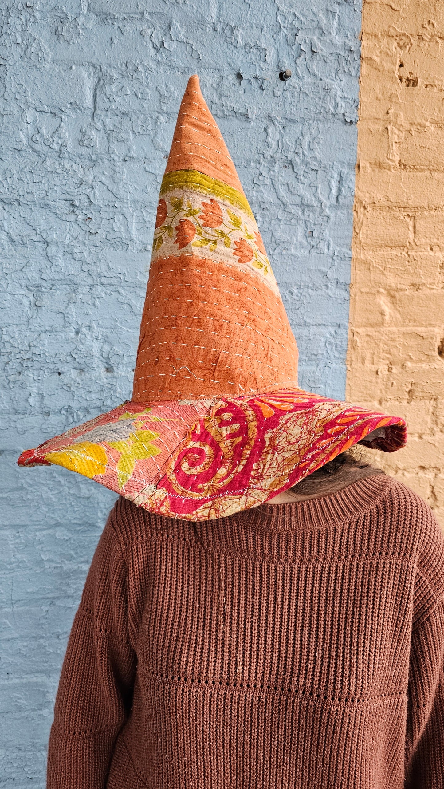 Handmade Kantha Witch Hat