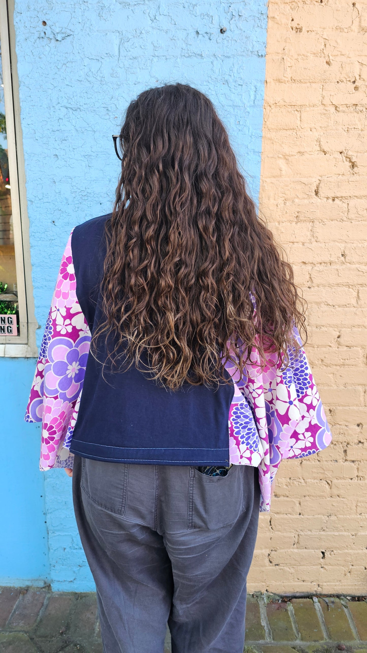 Floral Butterfly Diva Flow Top #1338