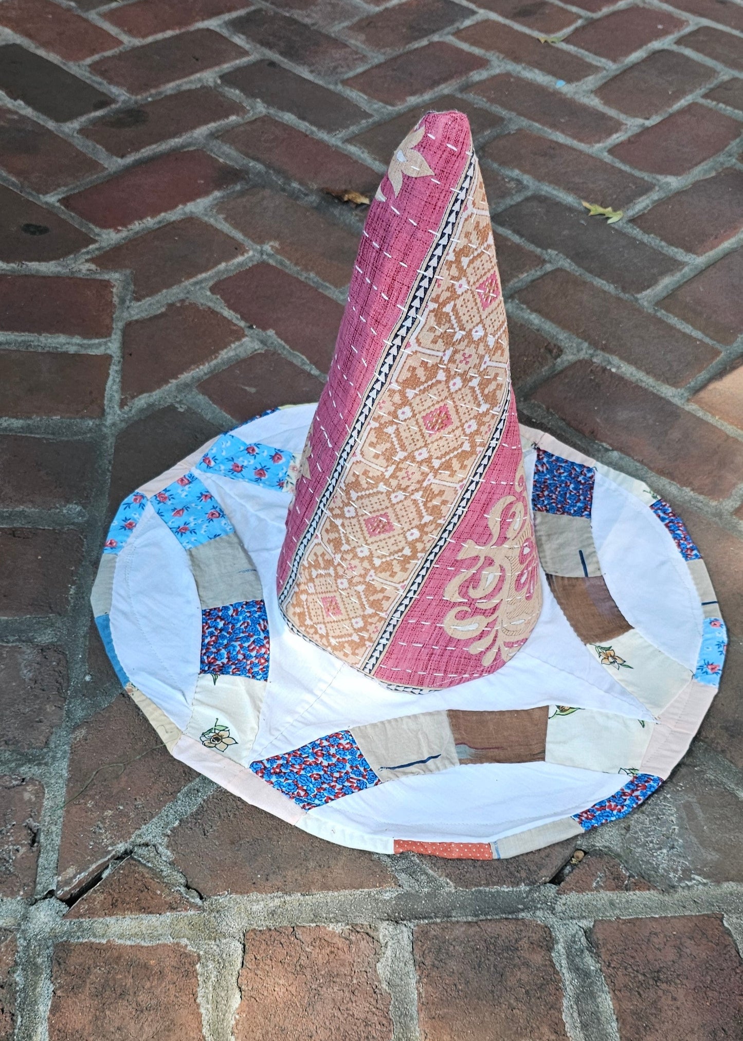 Patchwork Quilt Witch Hat 1226