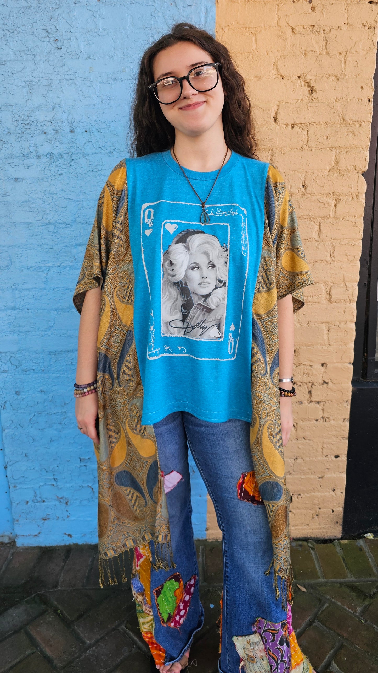 Dolly Parton Pashmina Top #1424