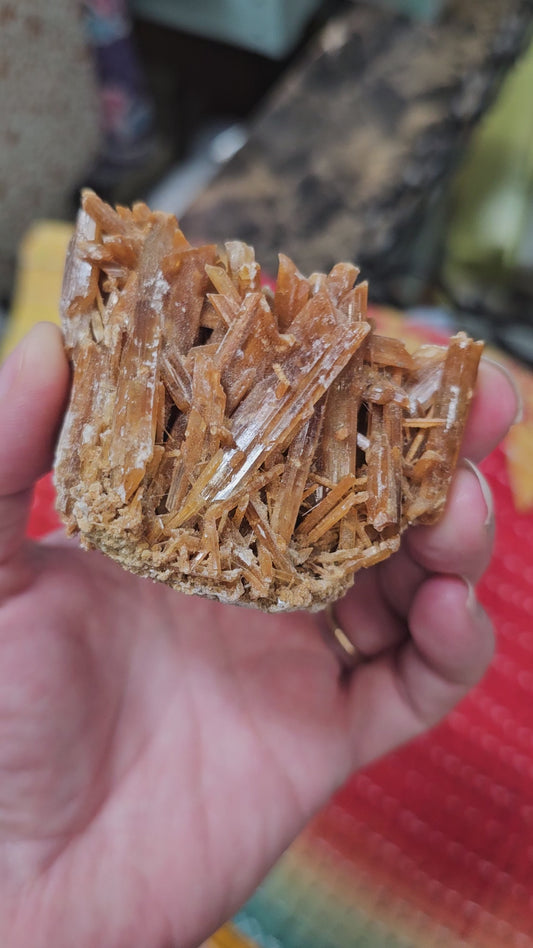 Natural Red Aragonite Crystal | Turkey | Raw Collector Mineral Specimen
