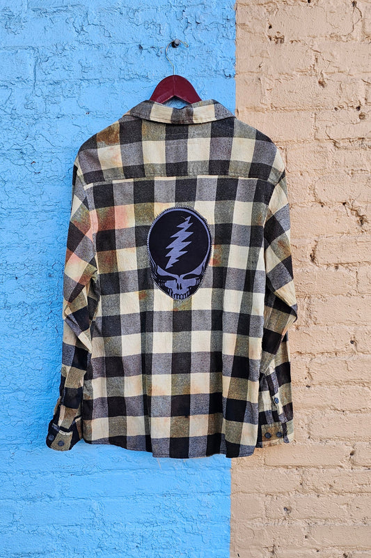 Grateful Dead Stealie Flannel size Large