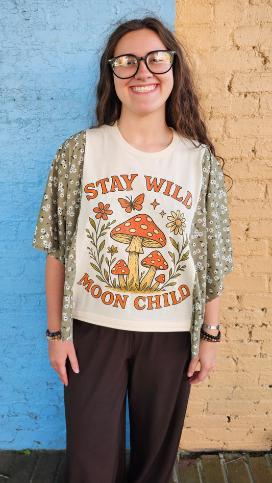 Stay Wild Moon Child Diva Flow Top #1372