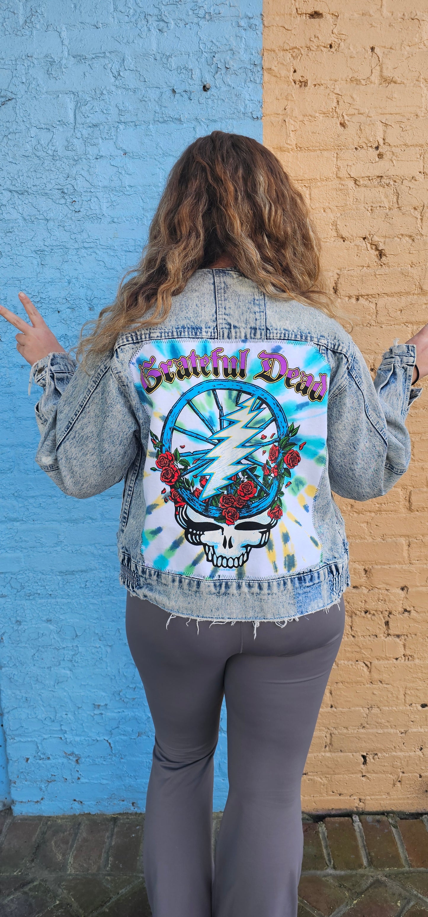 Grateful Dead Bertha Wheel and Roses Jacket