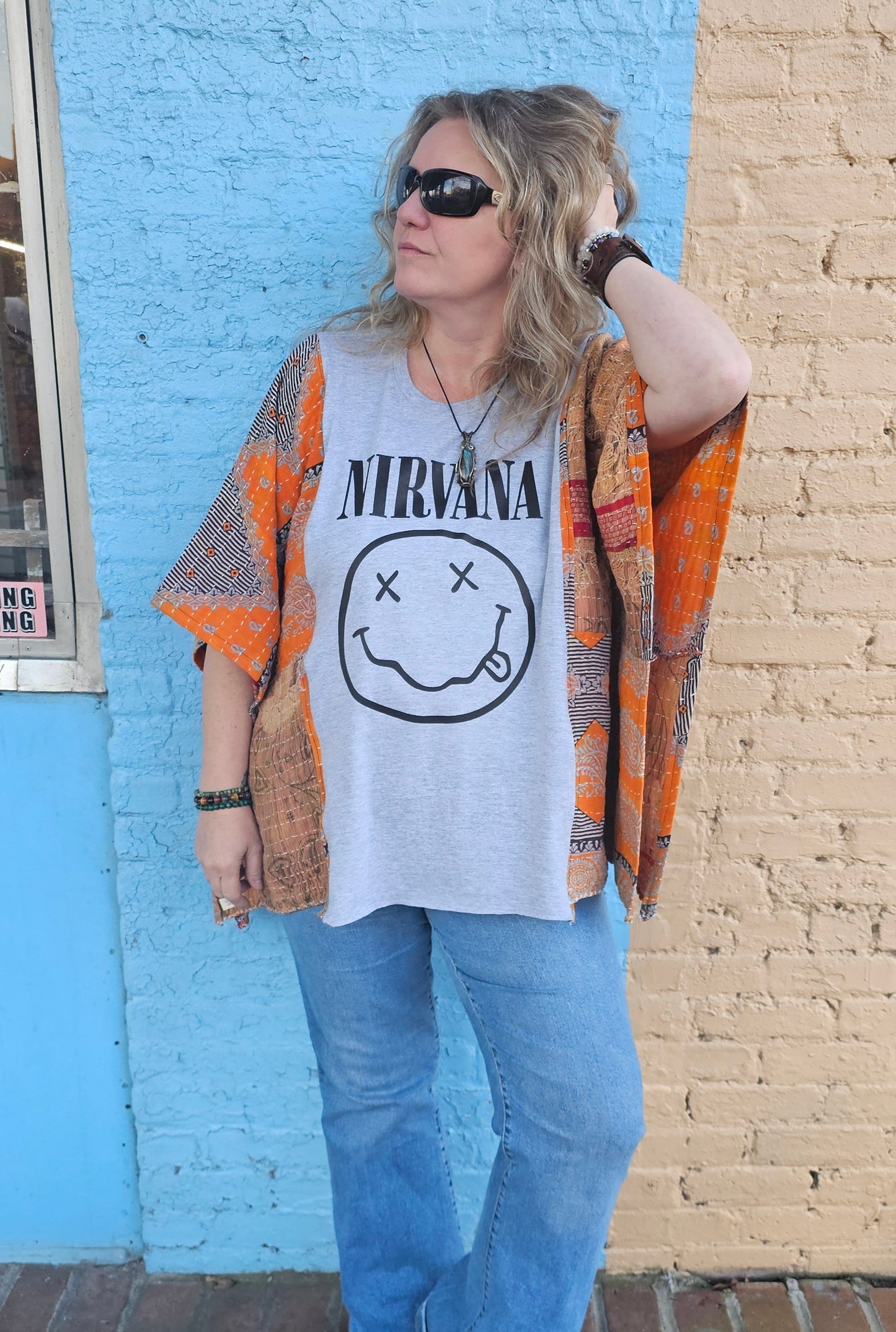 Nirvana Patchwork Top