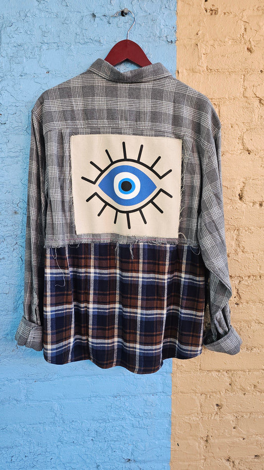 Evil Eye Reworked Flannel size XL
