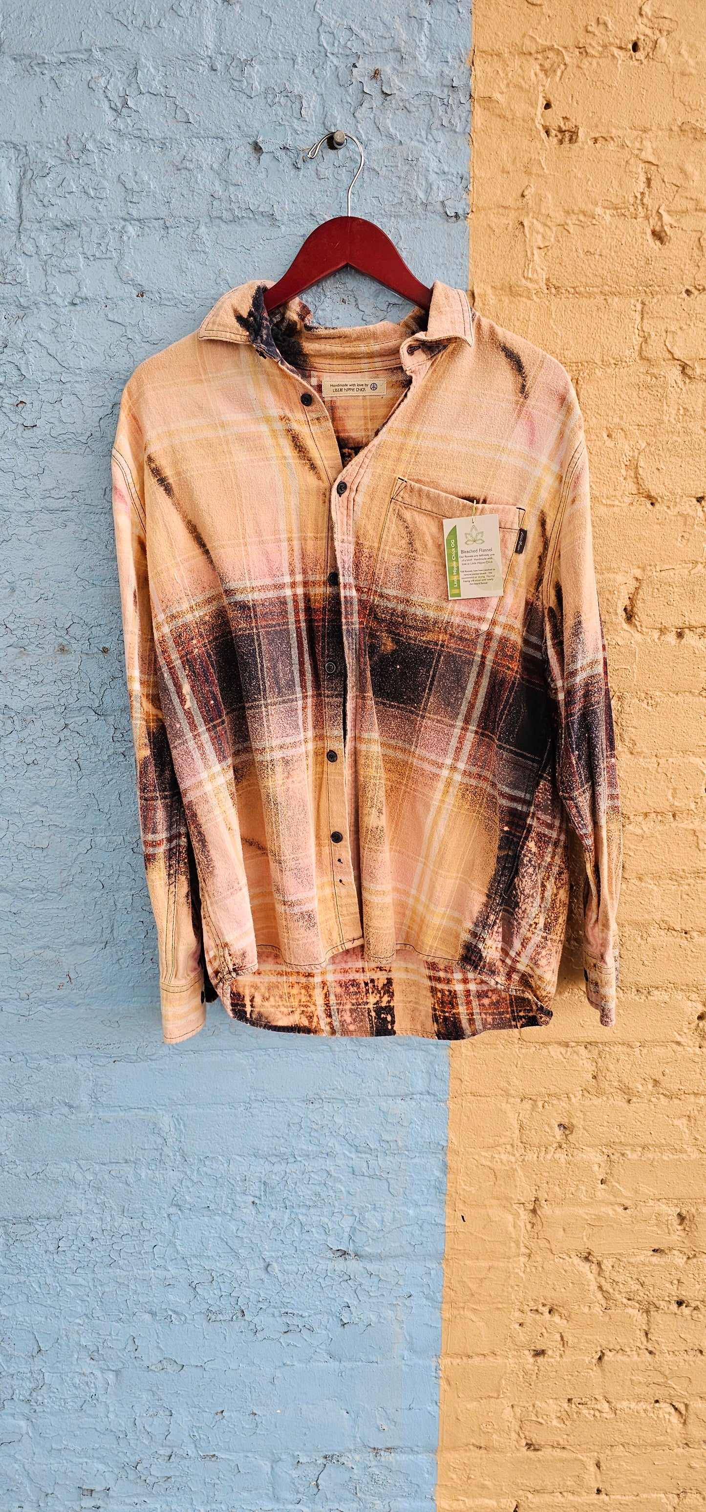 Nirvana Bleached Flannel size Large