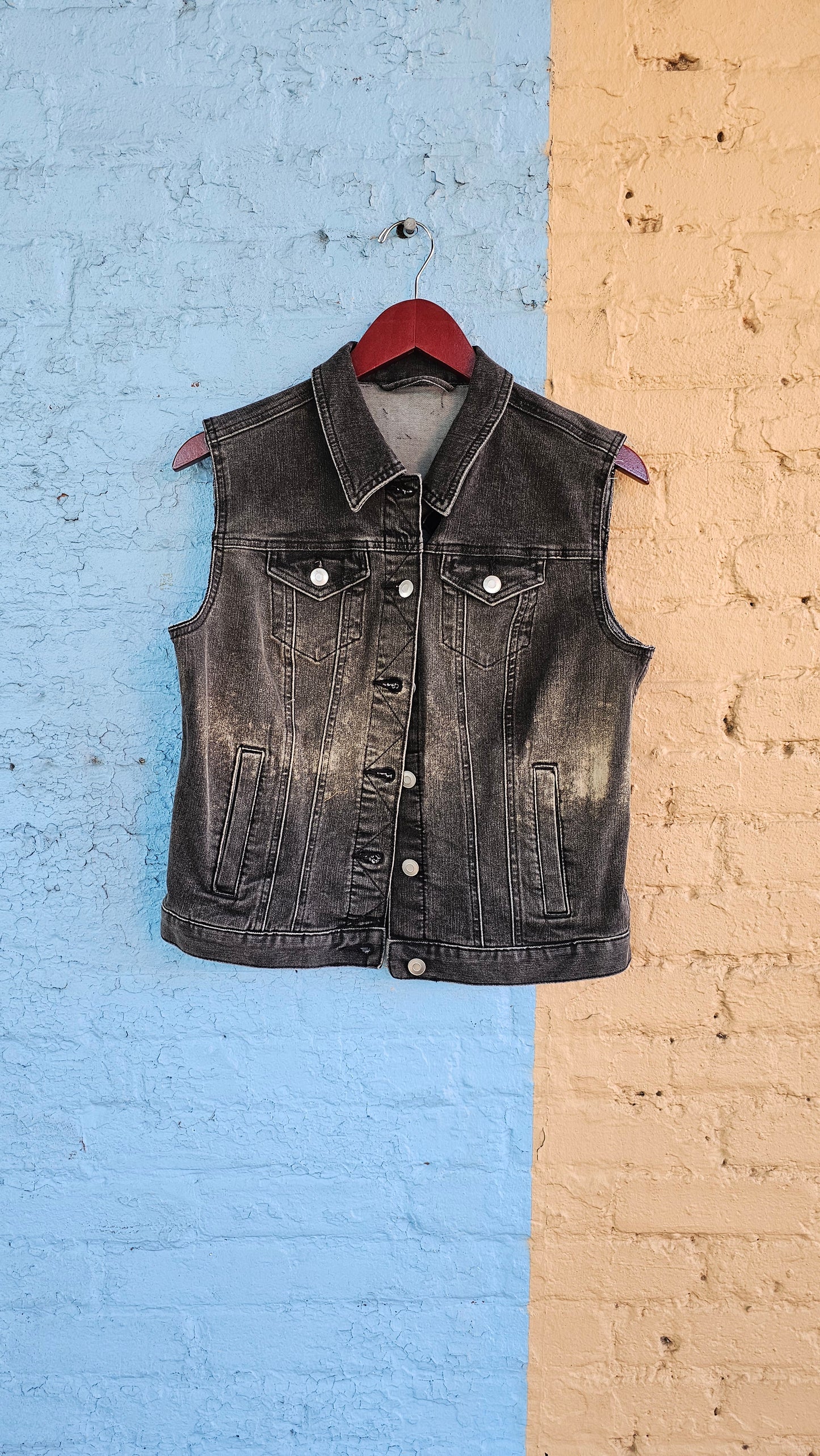 Widespread Panic Space Wrangler Denim Vest size Medium