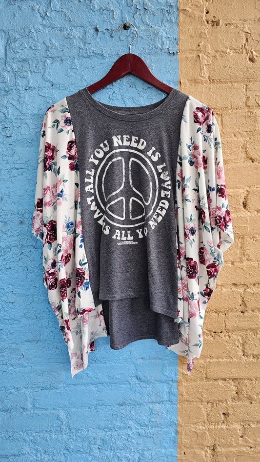 All You Need is Love Diva Flow Top #1369