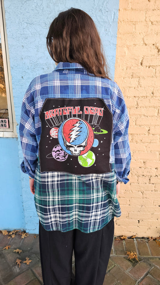 Grateful Dead Reworked Flannel size XL