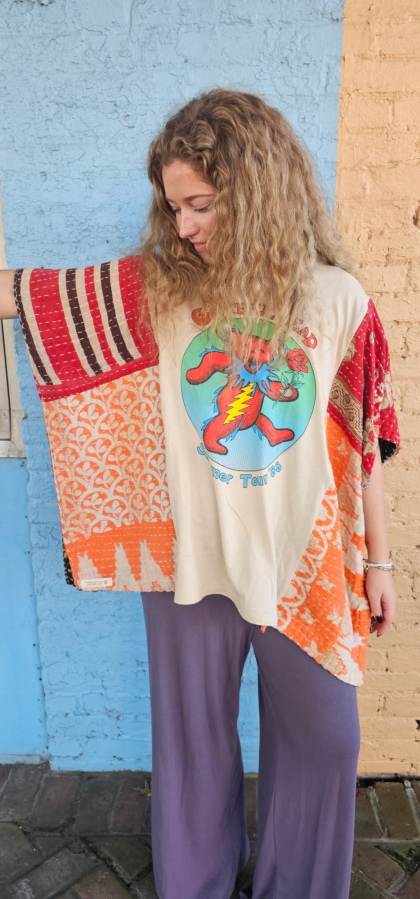 Grateful Dead Kantha Diva Flow Top 1236
