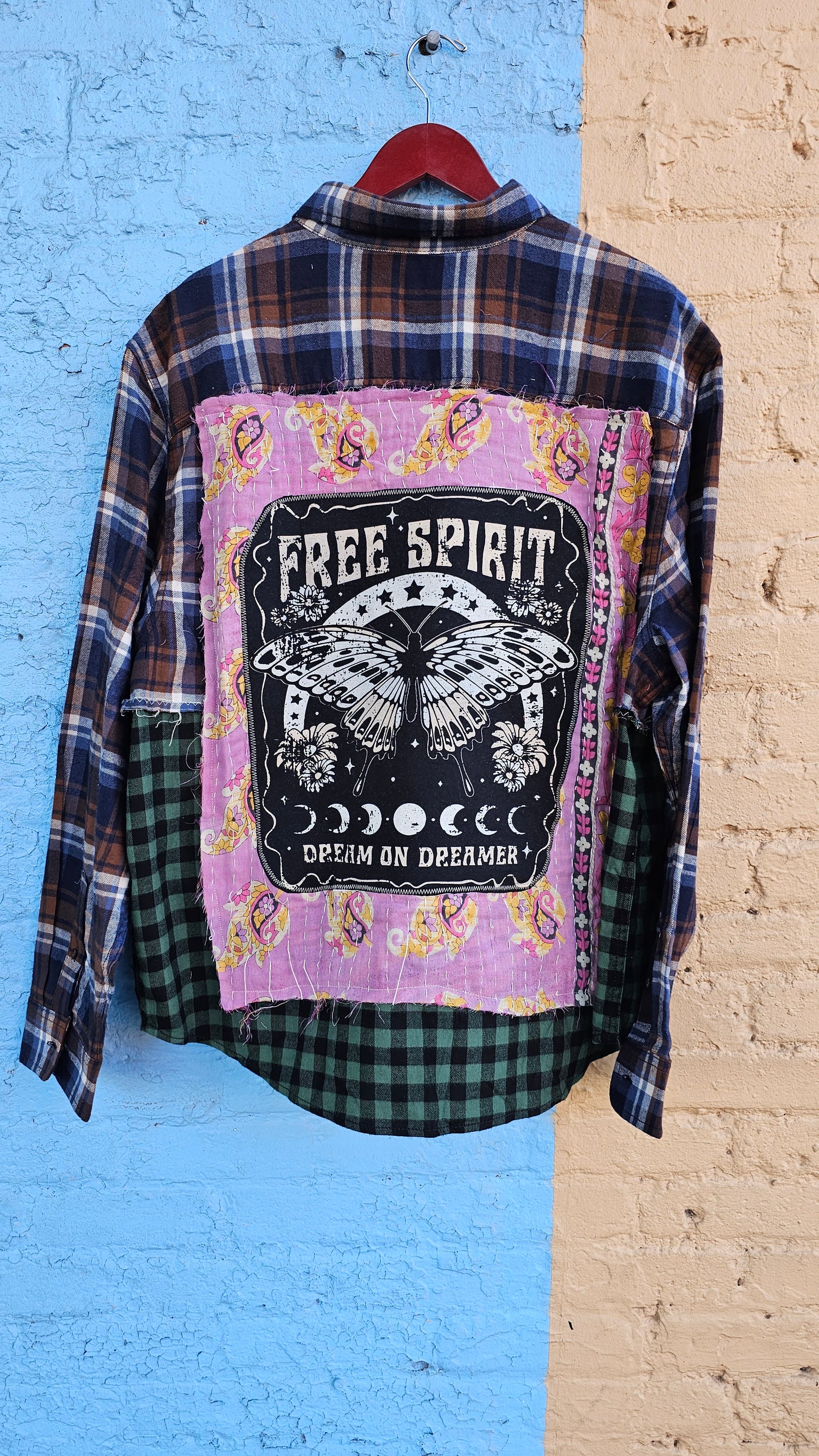 Free Spirit Reworked Flannel size XL 1303