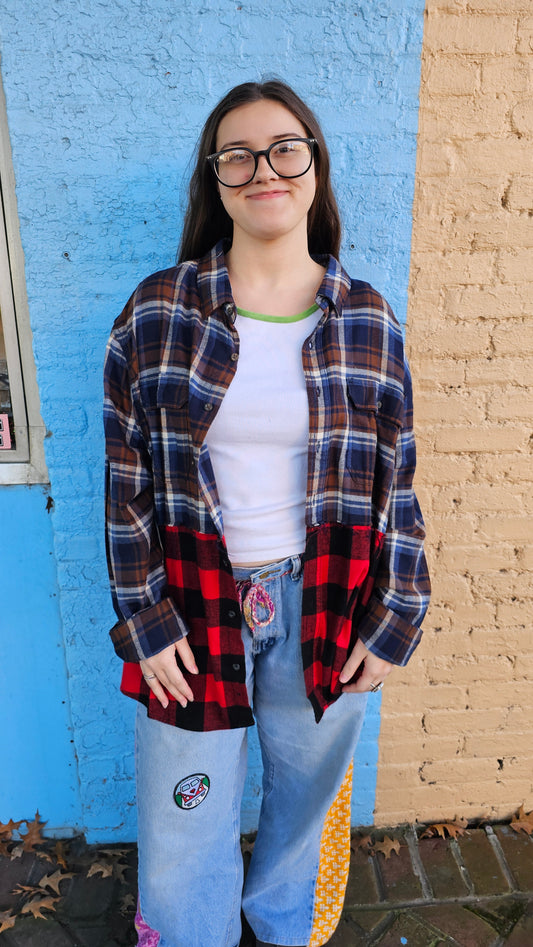 Rolling Stones Reworked Flannel size 2XL