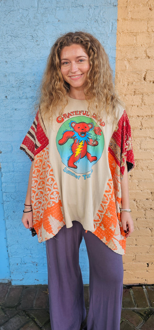 Grateful Dead Kantha Diva Flow Top 1236