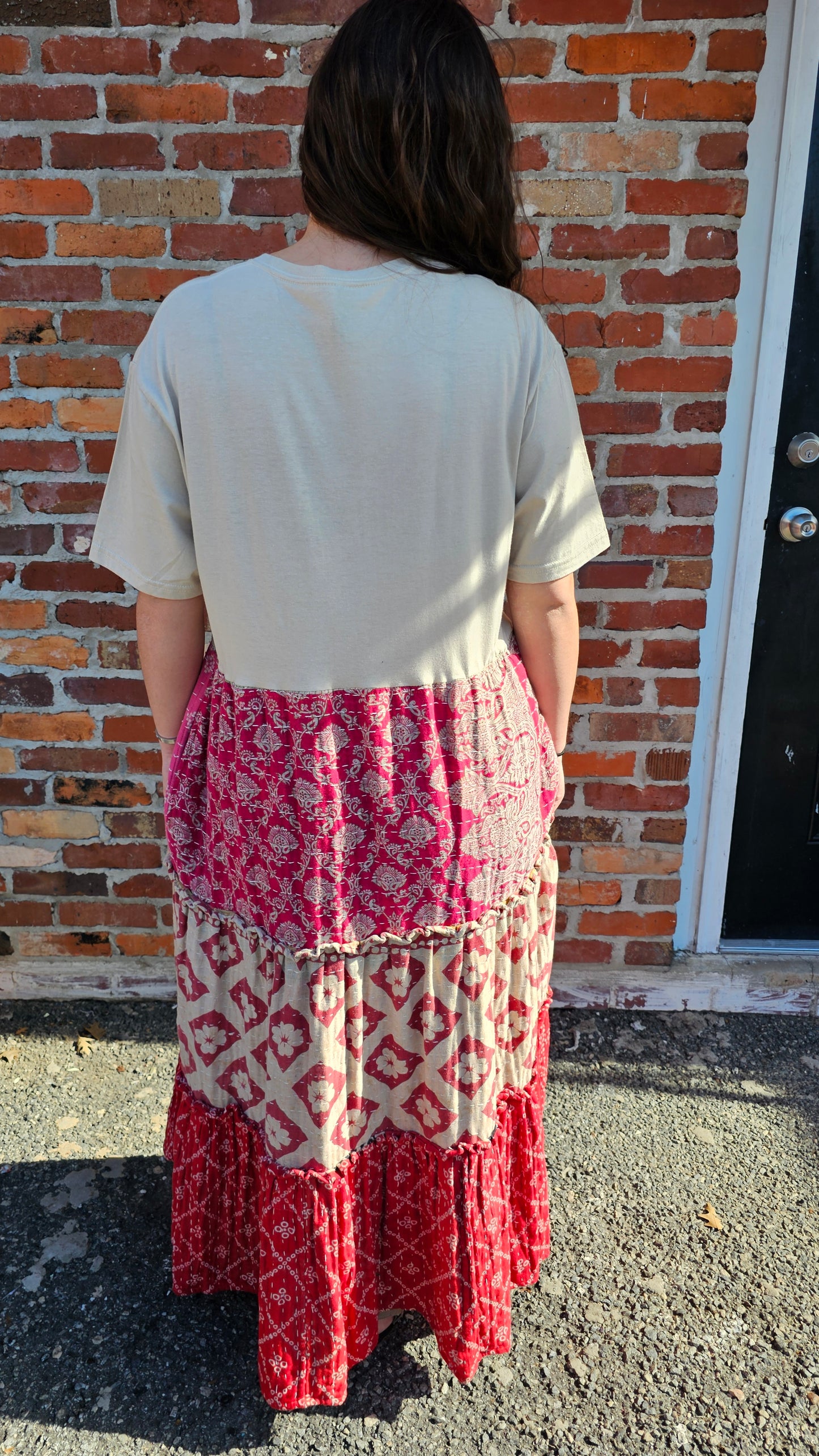 Billy Strings Gild the Lily Kantha Tee Dress size S-XL