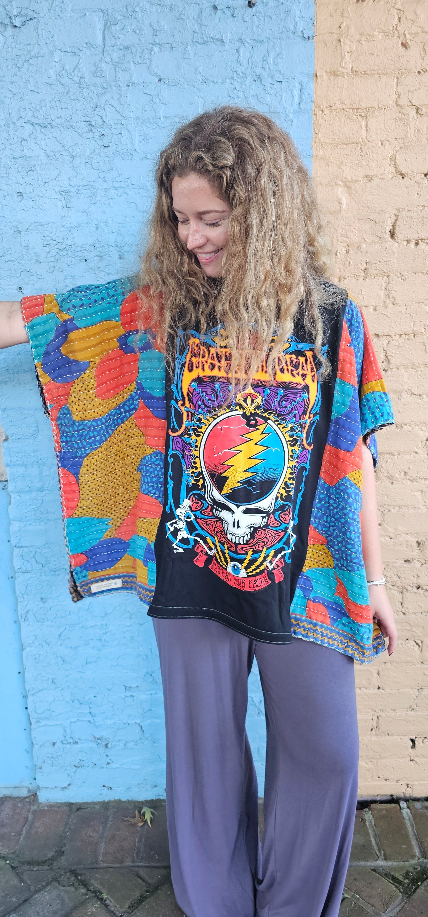Grateful Dead Kantha Diva Flow Top 1235