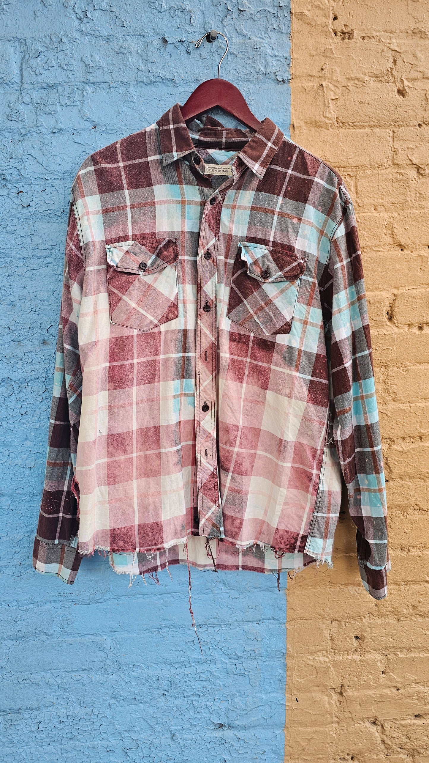Stay Wild Moon Child Bleached Flannel size XL