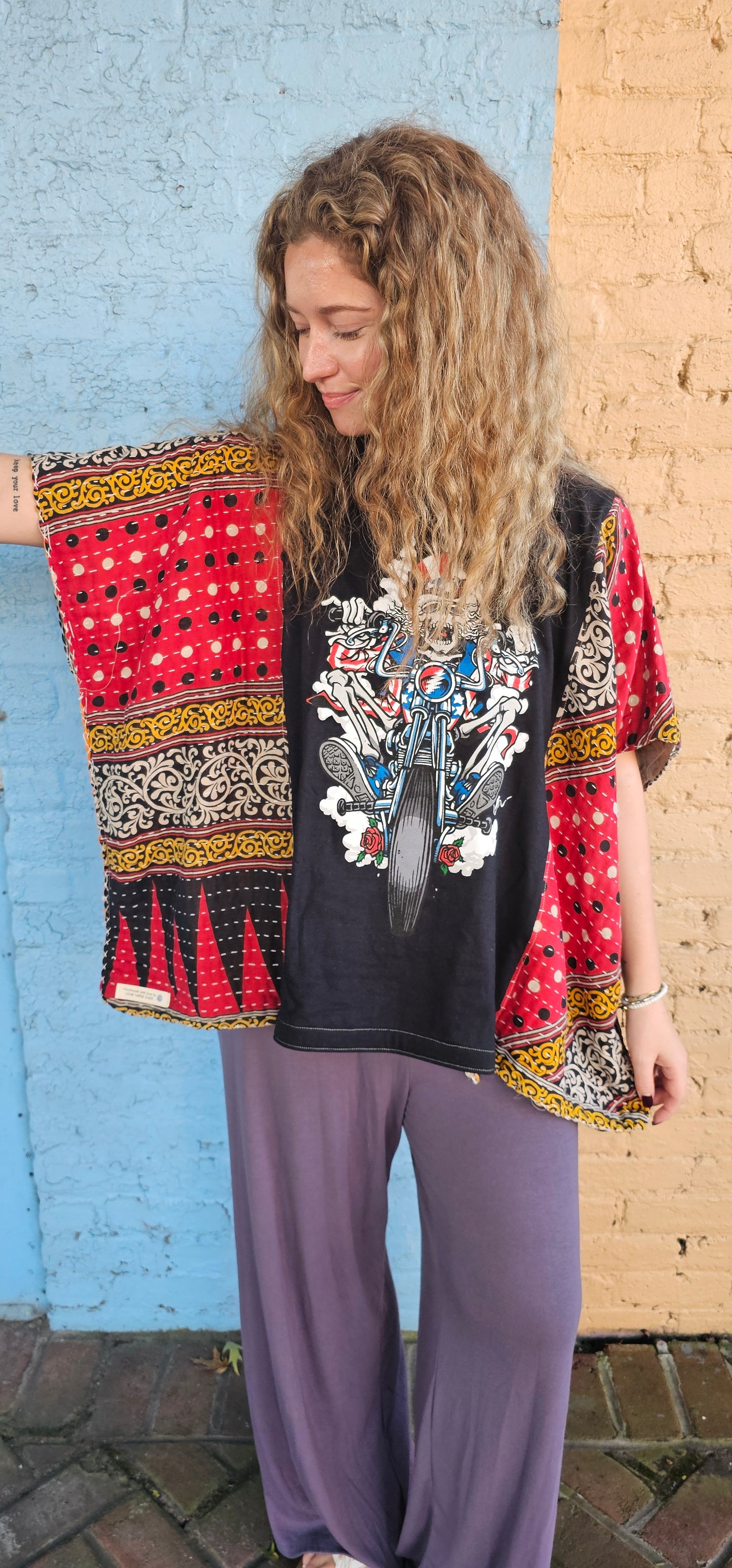 Grateful Dead Kantha Diva Flow Top 1237