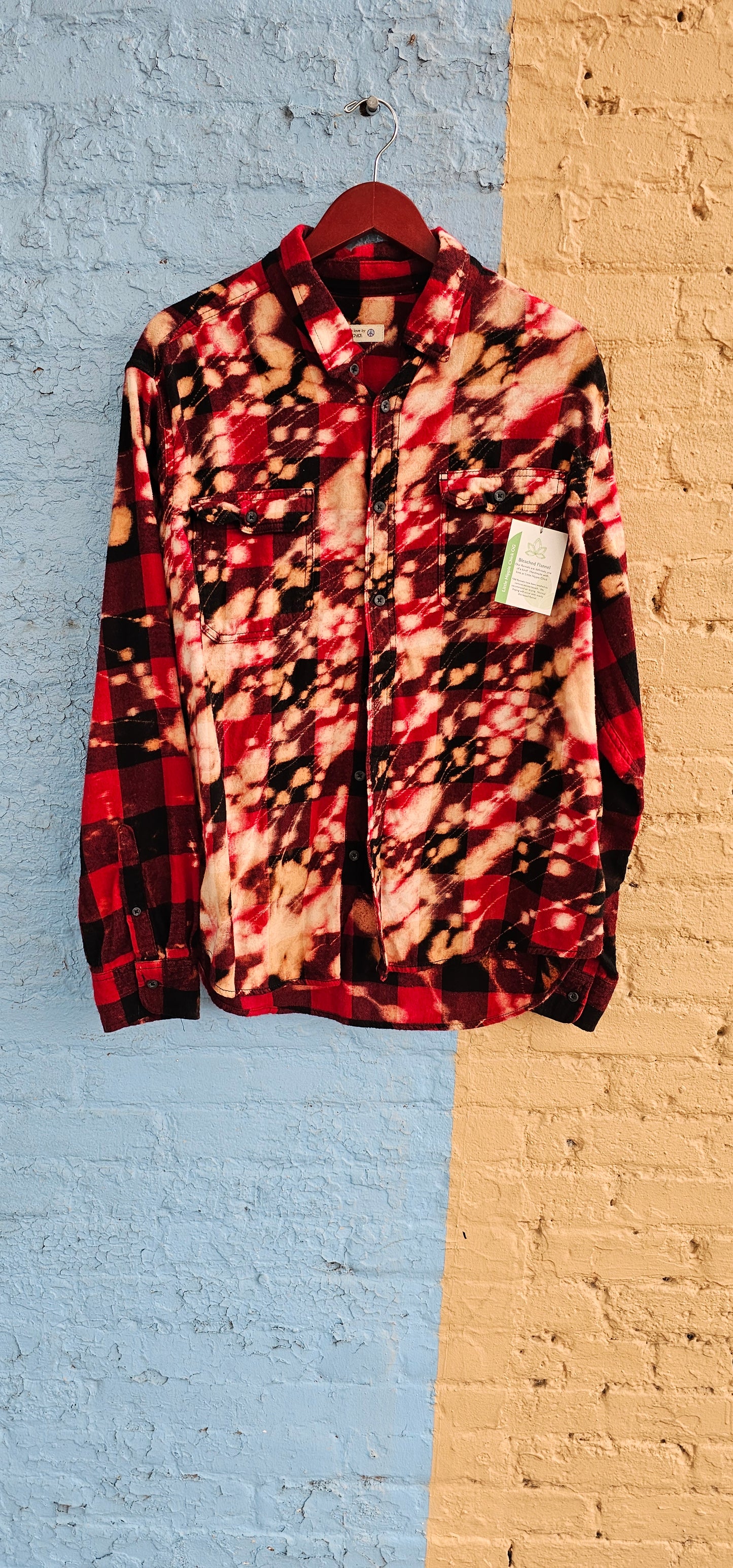 Willie Nelson Bleached Flannel size XL