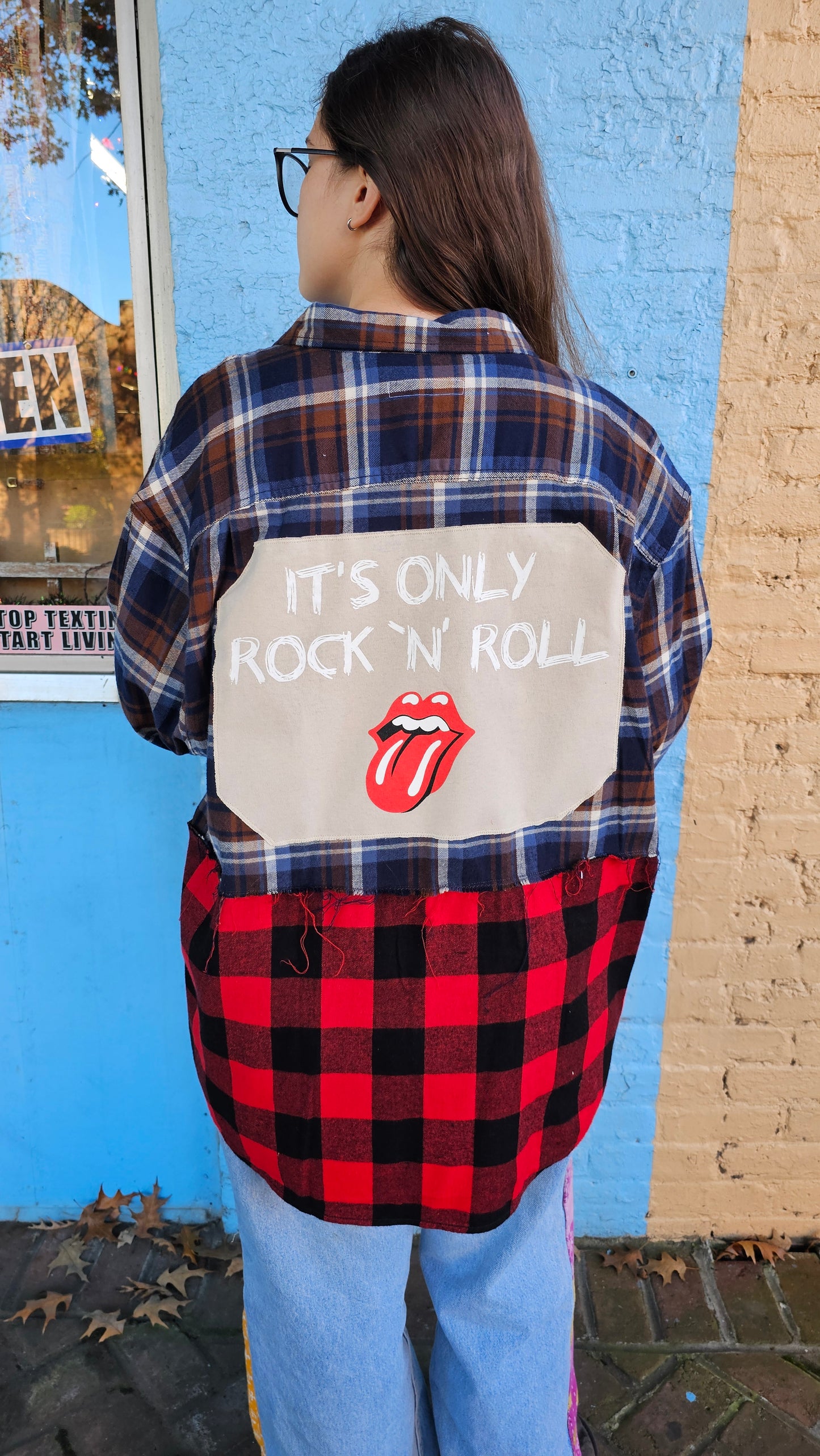 Rolling Stones Reworked Flannel size 2XL
