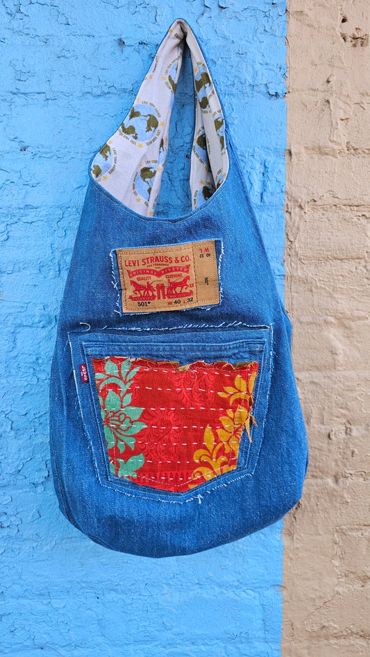 Levis Denim Hobo Bag