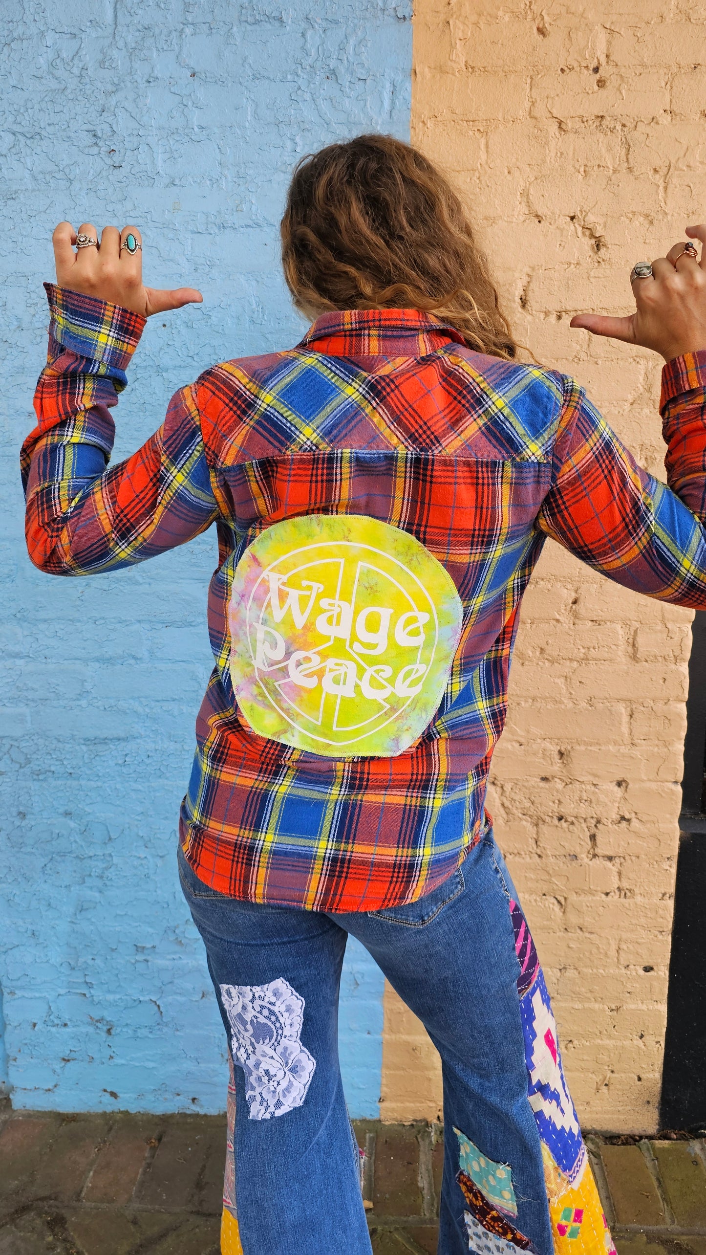 Wage Peace Flannel size SMALL  #1384