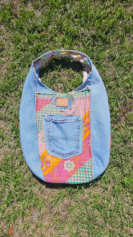 Lucky brand Denim Hobo Bag 1327