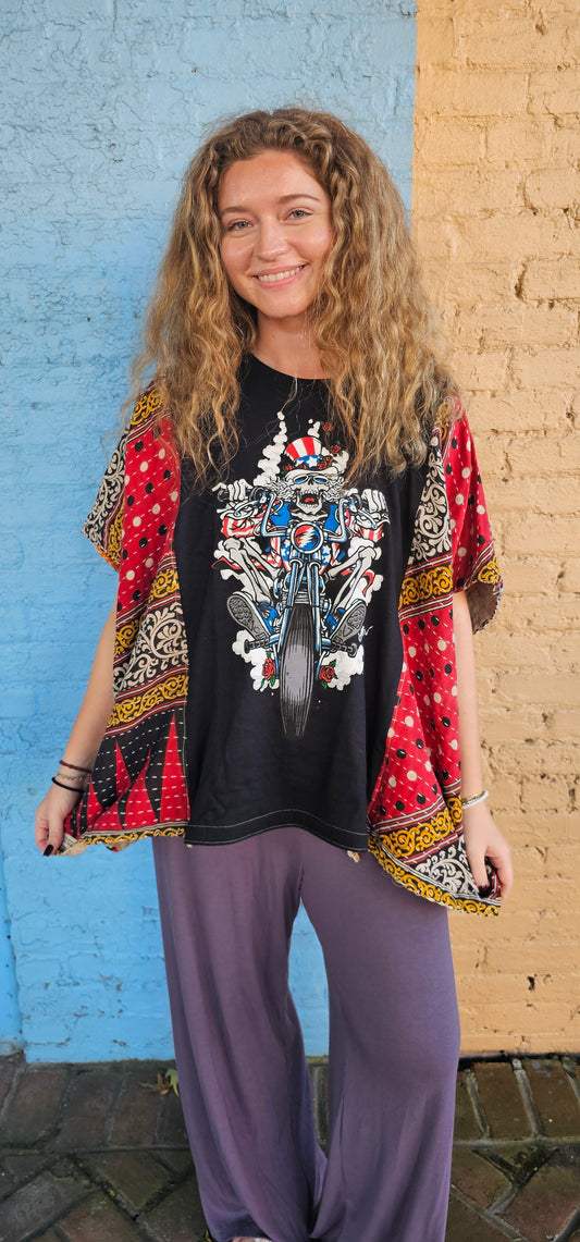 Grateful Dead Kantha Diva Flow Top 1237