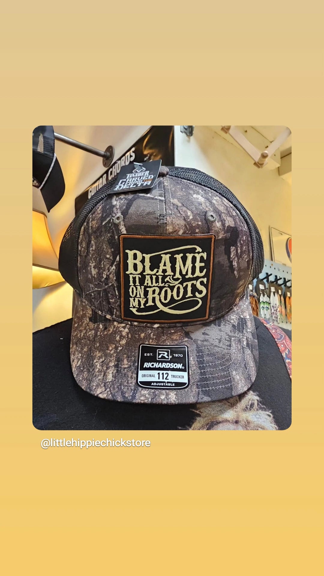Blame it all on my roots trucker hat