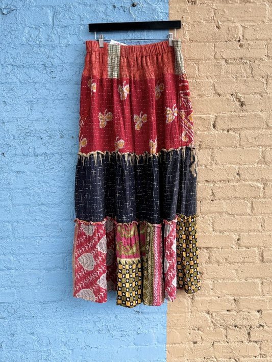 Kantha Skirt 3 Tier #318