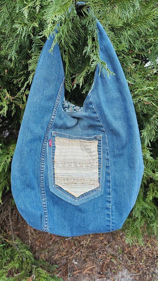 Levis Denim Hobo Bag