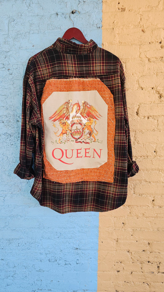 Queen Flannel with Kantha Accent size 2XL #1367