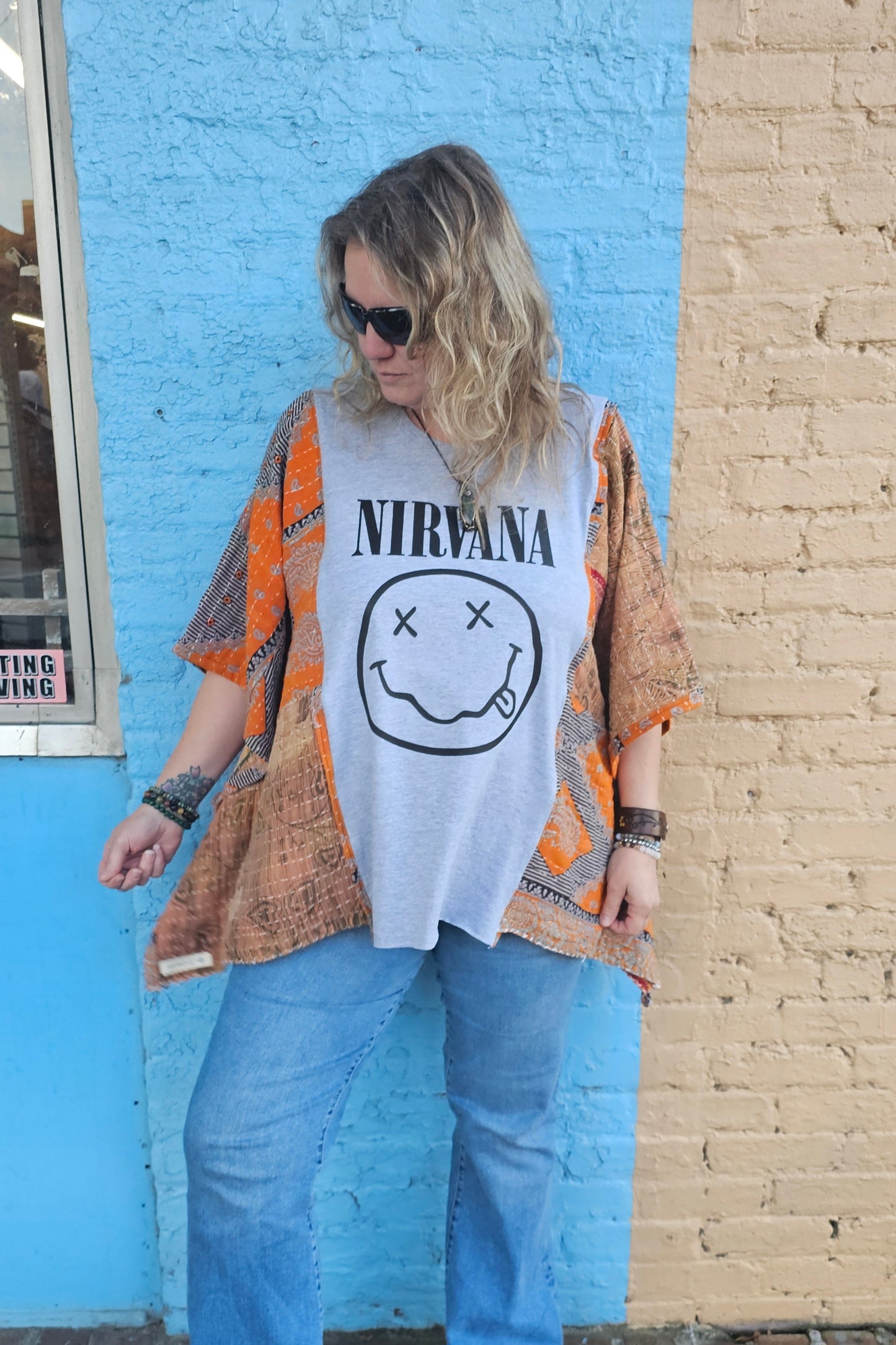 Nirvana Patchwork Top