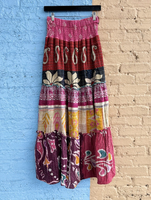 Kantha Skirt 3 Tier #317