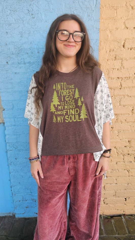 Into the Forest I Go Diva Flow Top #1383