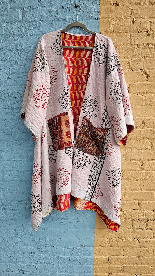 Kantha Kimono with pockets #1285