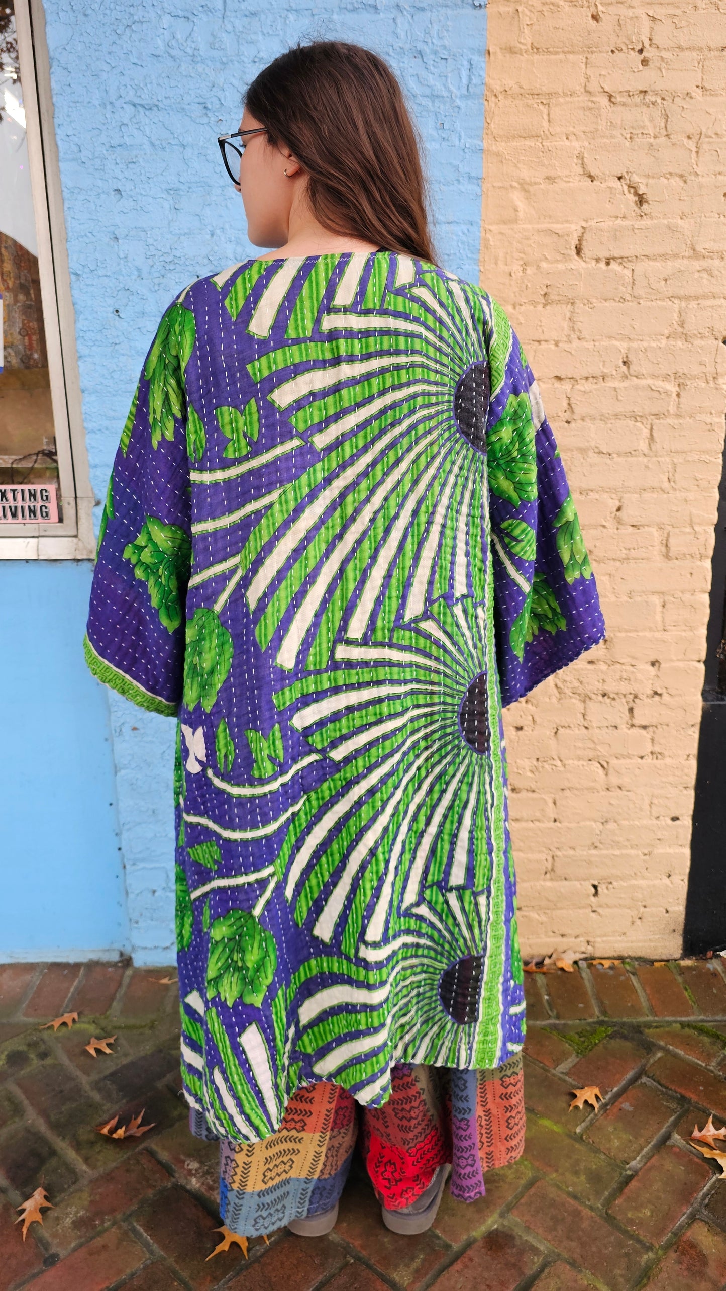 Kantha Kimono with pockets #1296