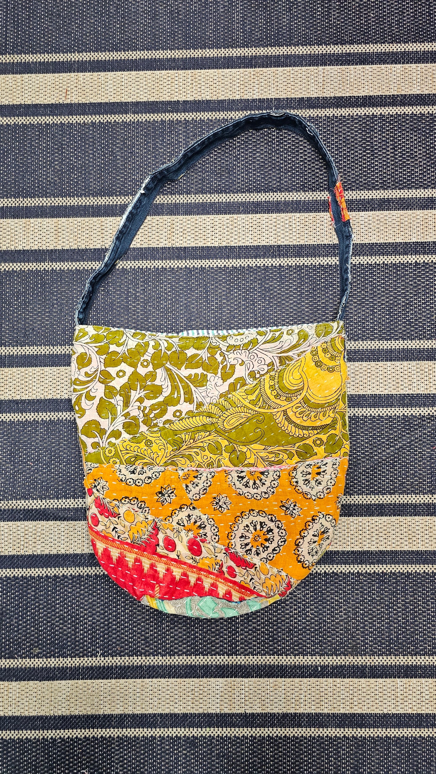 Kantha Patchwork Slouch Bag #1433