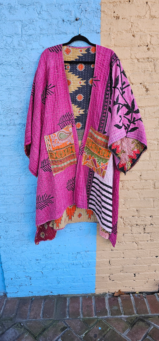 The Candy Ombre Kantha Kimono